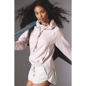 Daily Practice Anthropologie Hoodie Lavender Pullover Athleisure Women sz Large